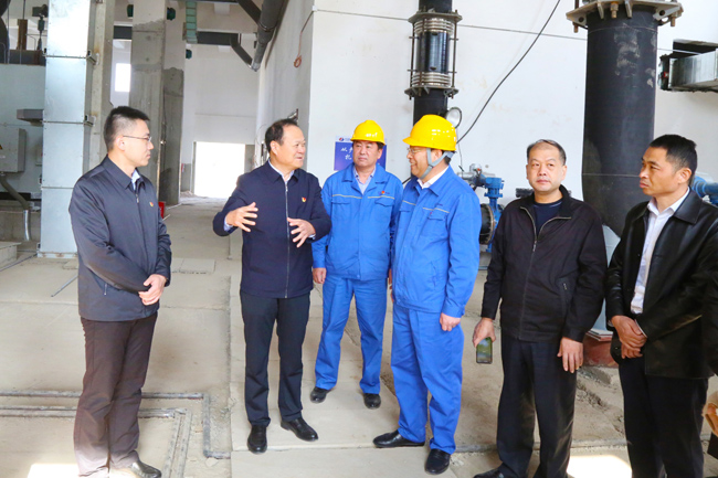 市政協(xié)主席楊炳旭等到萬(wàn)基控股集團視察2×60萬(wàn)千瓦機組項目