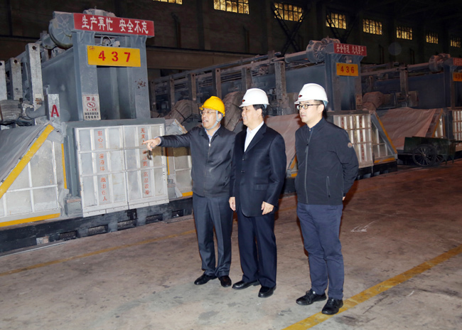 中國有色金屬工業(yè)協(xié)會(huì )副會(huì )長(cháng)趙家生一行蒞臨萬(wàn)基控股集團調研指導工作