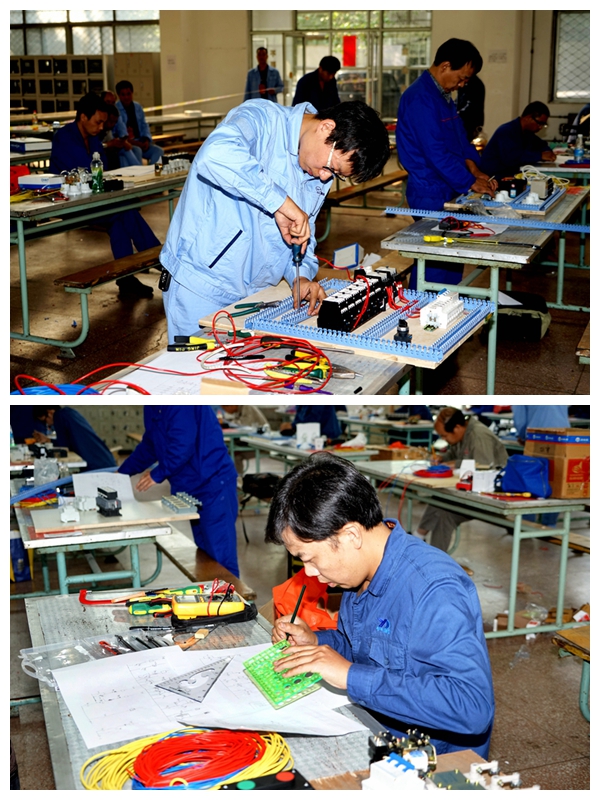 2016年中國技能大賽—河南省“萬(wàn)基杯”職業(yè)技能競賽決賽維修電工實(shí)操現場(chǎng)