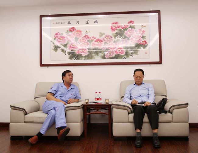 中國機械工業(yè)集團河南分公司黨委書(shū)記、總經(jīng)理郭春陽(yáng)一行到公司交流訪(fǎng)談